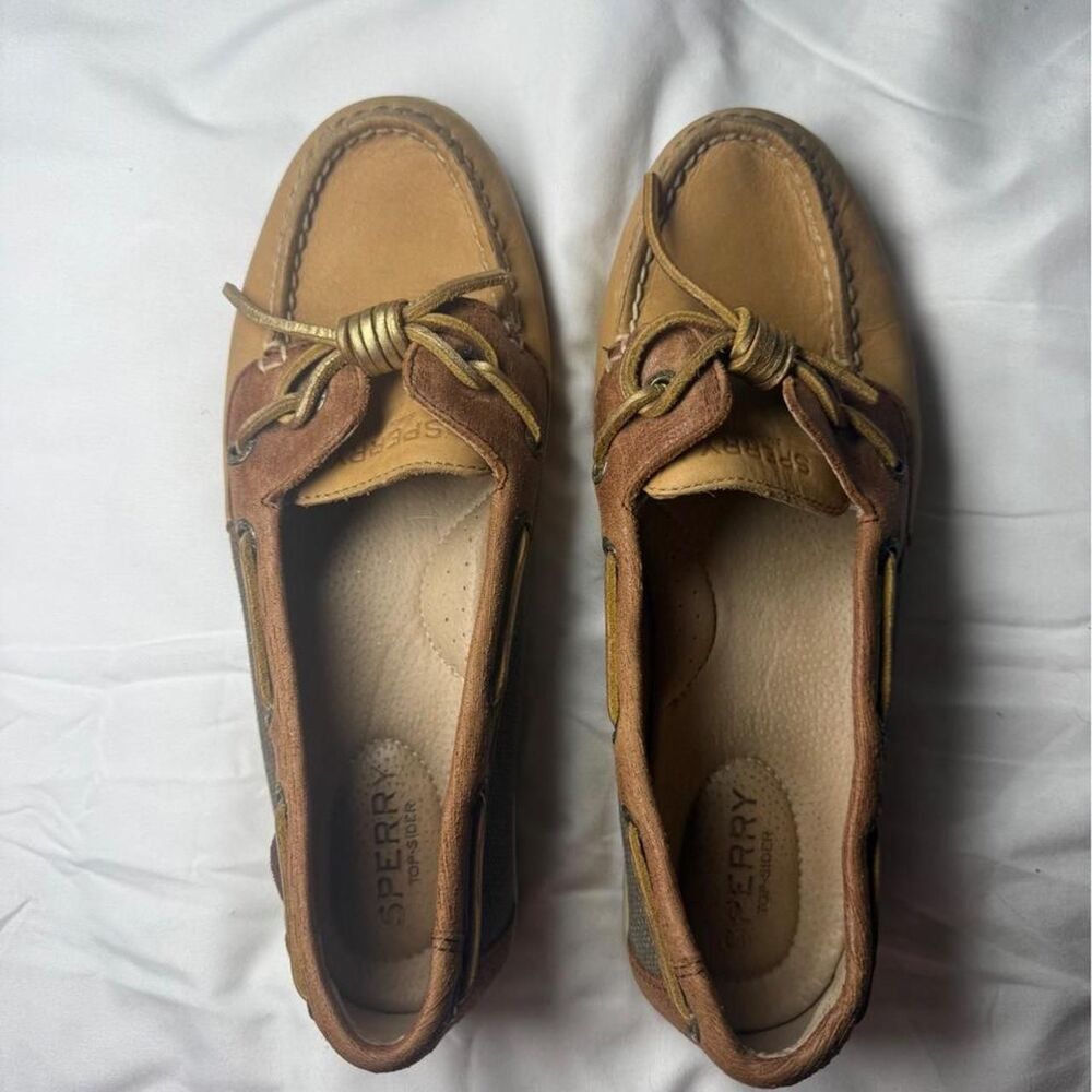 Sperry Women's Brown and Tan Boat-shoes - Picture 2 of 7